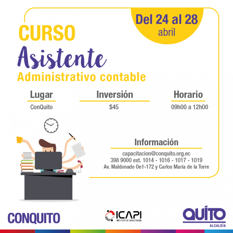 Un Curso Orientado A Los Asistentes Administrativos Contables Conquito 5299