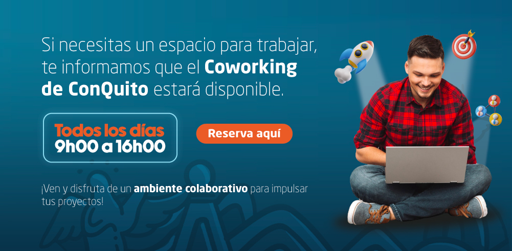 Reserva espacio Coworking ConQuito